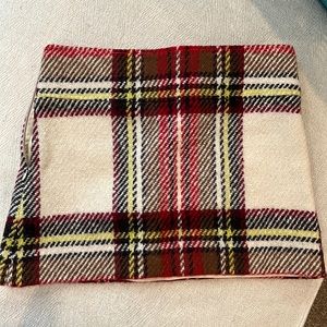 Plaid Burberry wool mini skirt 14 in length